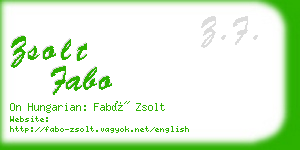 zsolt fabo business card